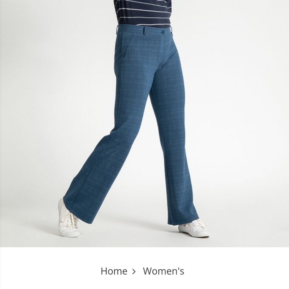 Betabrand pant indigo lynen